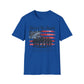 GILDAN - United We Stand T-Shirt — Patriotic American Flag Military Tribute Tee