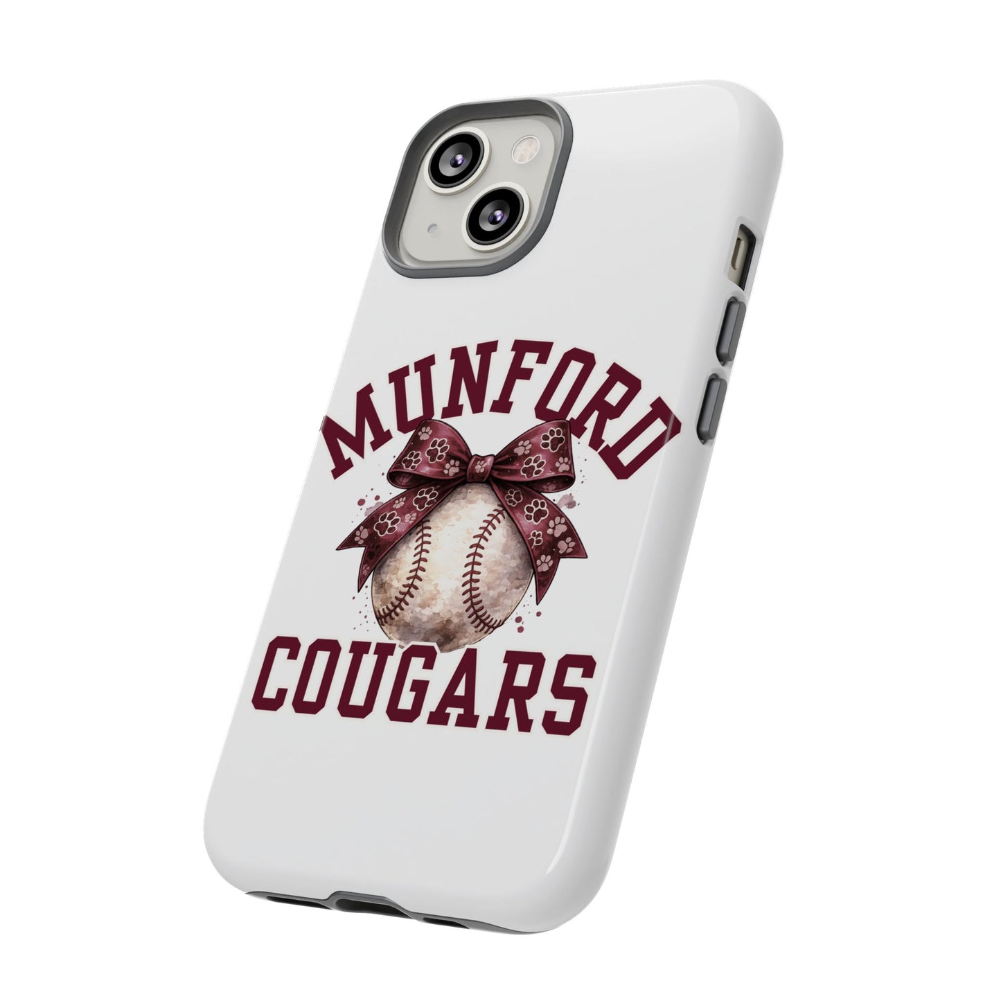 *** NEED TO PERSONALIZE THIS ? - DO NOT PURCHASE THIS ITEM - EMAIL ME @REFININGFAITHCOMPANY@GMAIL.COM - Munford Cougars Baseball Phone Case - Tough Cases Sports Team Phone Cover