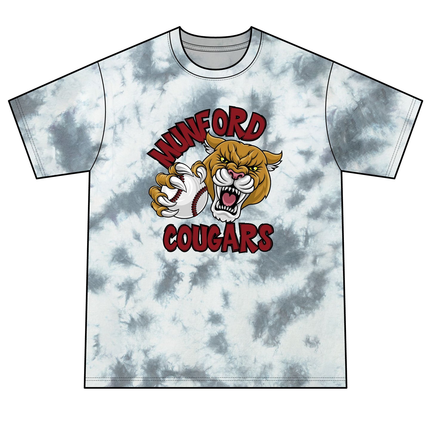Munford Cougars Tie-Dye T-Shirt