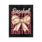 Baseball Sister Microfiber Blanket — Soft Velveteen Throw for Sports Sisters, Game Day Gift