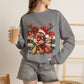 GILDAN - Cute Christmas Reindeer Crewneck Sweatshirt