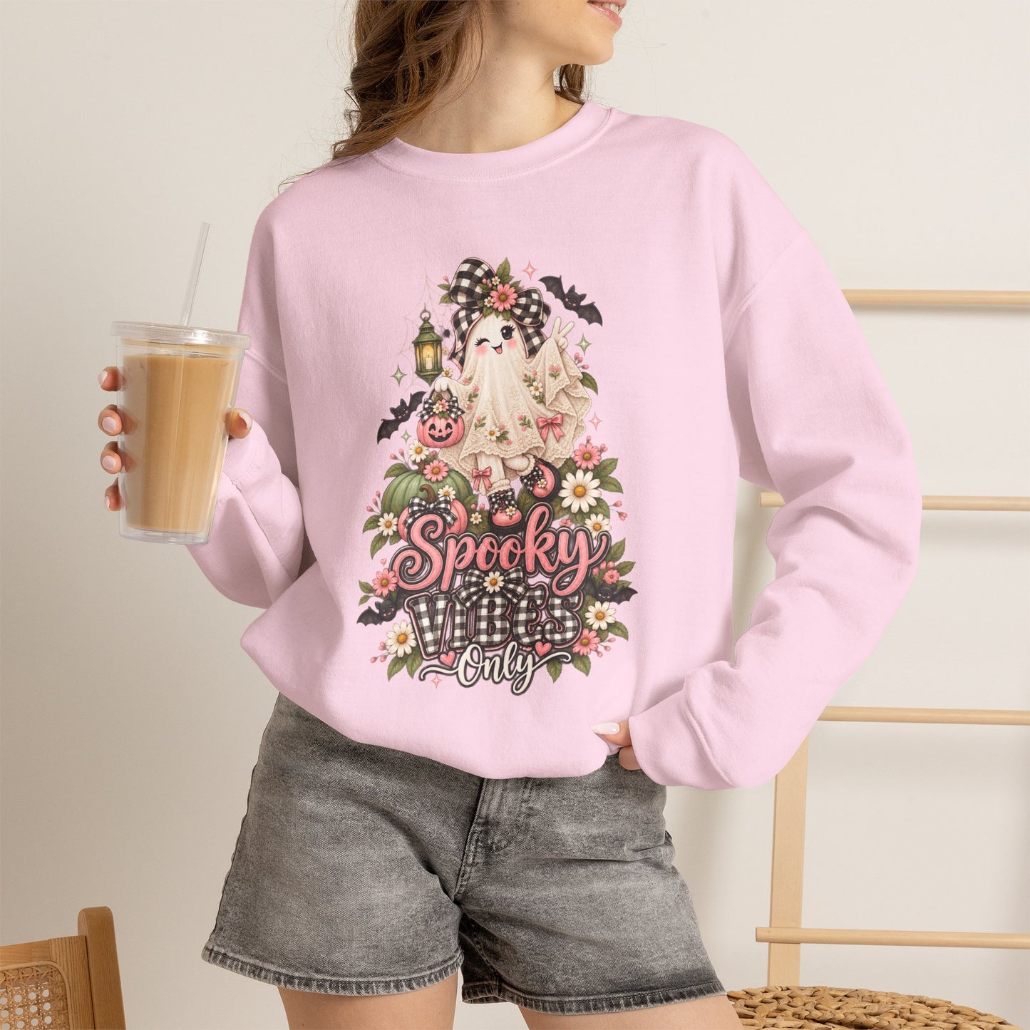 Spooky & Silly Ghost Crewneck Sweatshirt