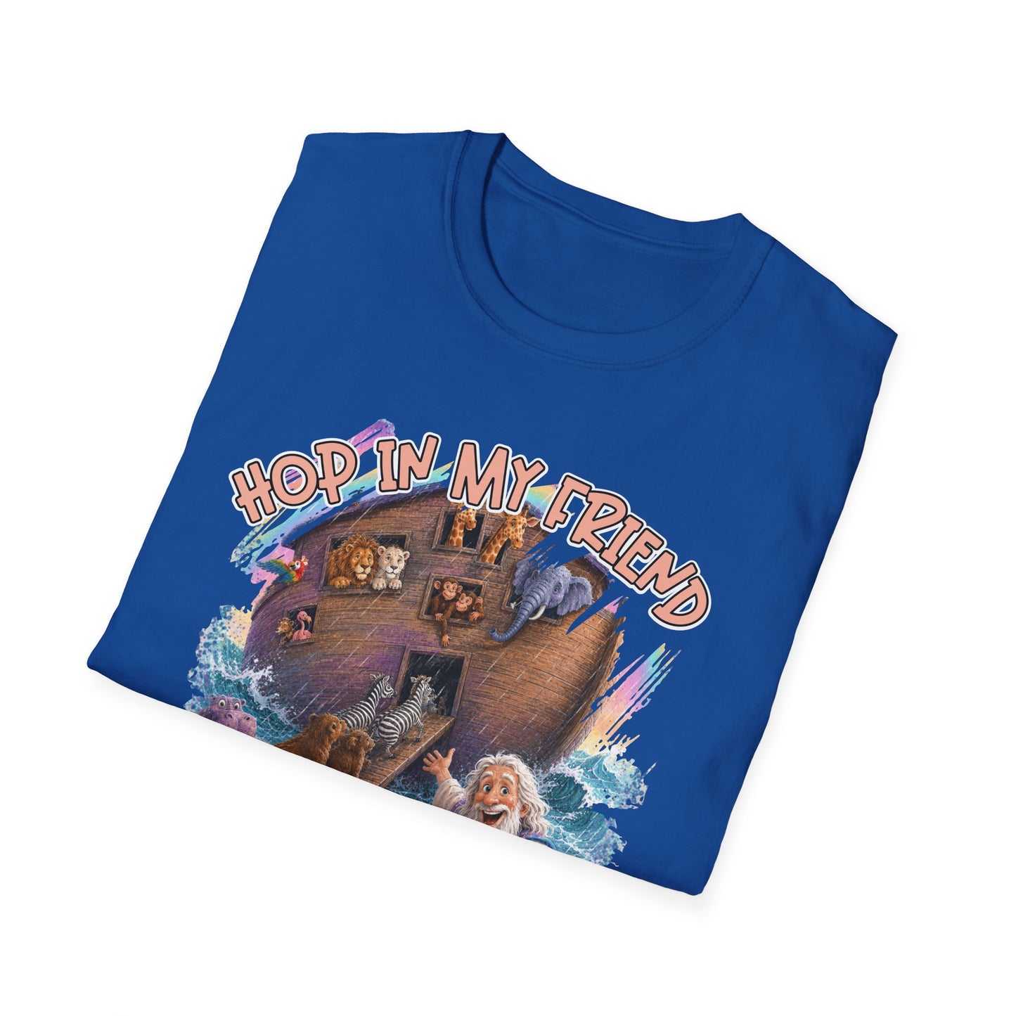 GILDAN - Hop In My Friend T-Shirt — Cute Noah’s Ark Animal Graphic Tee