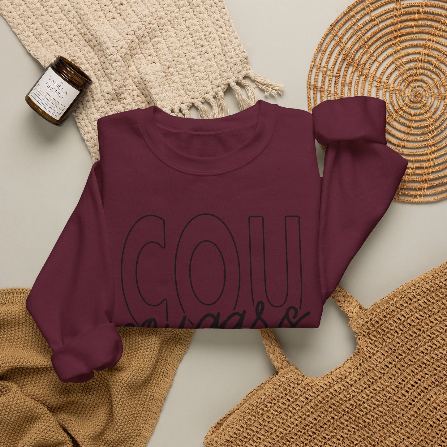 GILDAN -Cougars Script Crewneck Sweatshirt