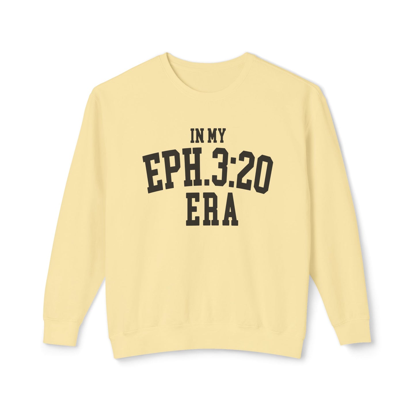 COMFORT COLORS - Eph. 3:20 Era Crewneck Sweatshirt — Inspirational Christian Pullover