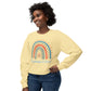 COMFORT COLORS -  Crewneck Sweatshirt - 'Stay Humble & Kind' Pastel Rainbow