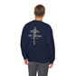 GILDAN - GET DOWN IN THE GOSPEL ADULT SWEATSHIRT GRAY CAMO CROSS
