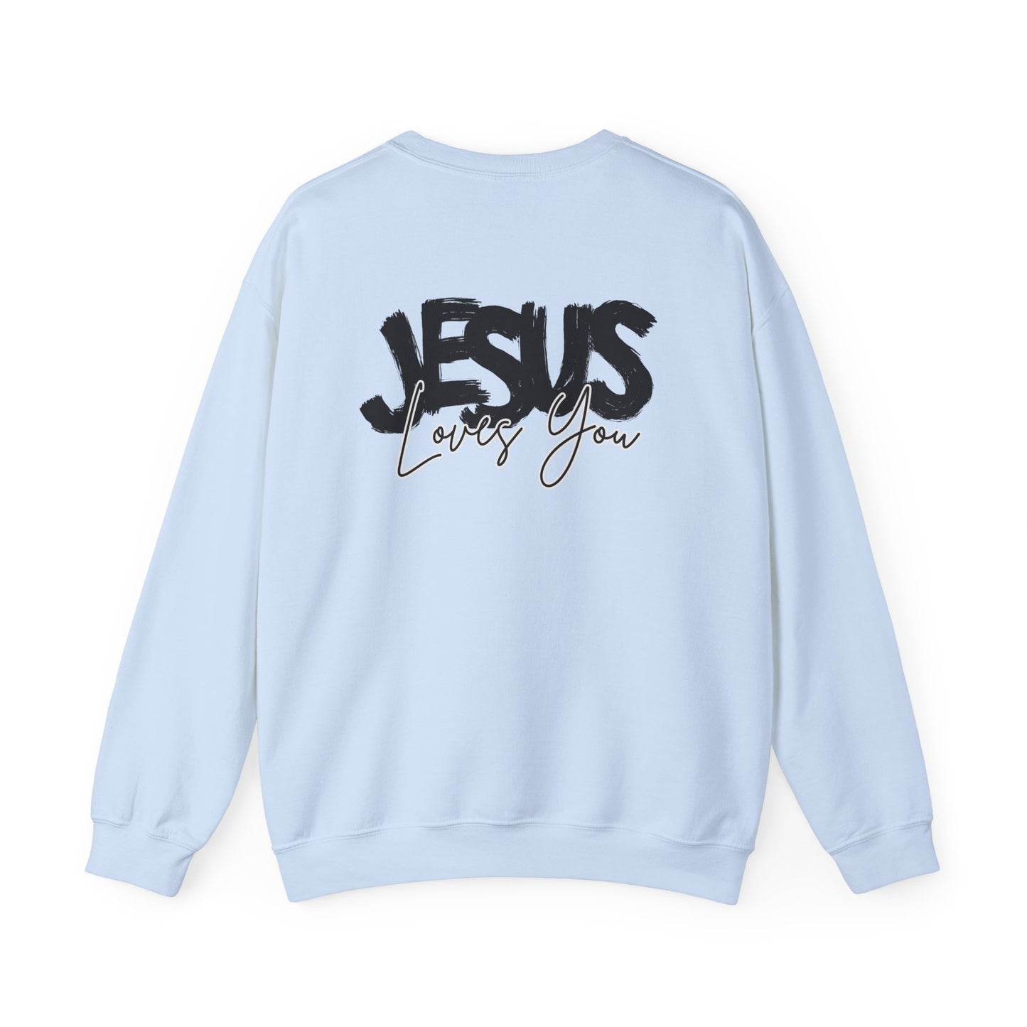 JESUS LOVES YOU NEUTRAL ADULT SWEATSHIRT
