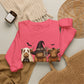 GILDAN -Halloween Dogs Crewneck Sweatshirt — Cute Witch, Ghost & Pumpkin Puppy Design