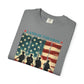 COMFORT COLORS - Veteran Tribute T-Shirt — "Land of the Free Because of the Brave" Patriotic Tee