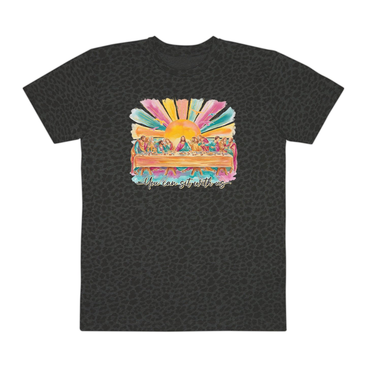 Sunset Surf Van T‑Shirt — Colorful Beach Sunrise Graphic Tee