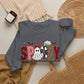 GILDAN - Spooky Mama Sweatshirt – Cute Halloween Ghost & Pumpkin Graphic Crewneck
