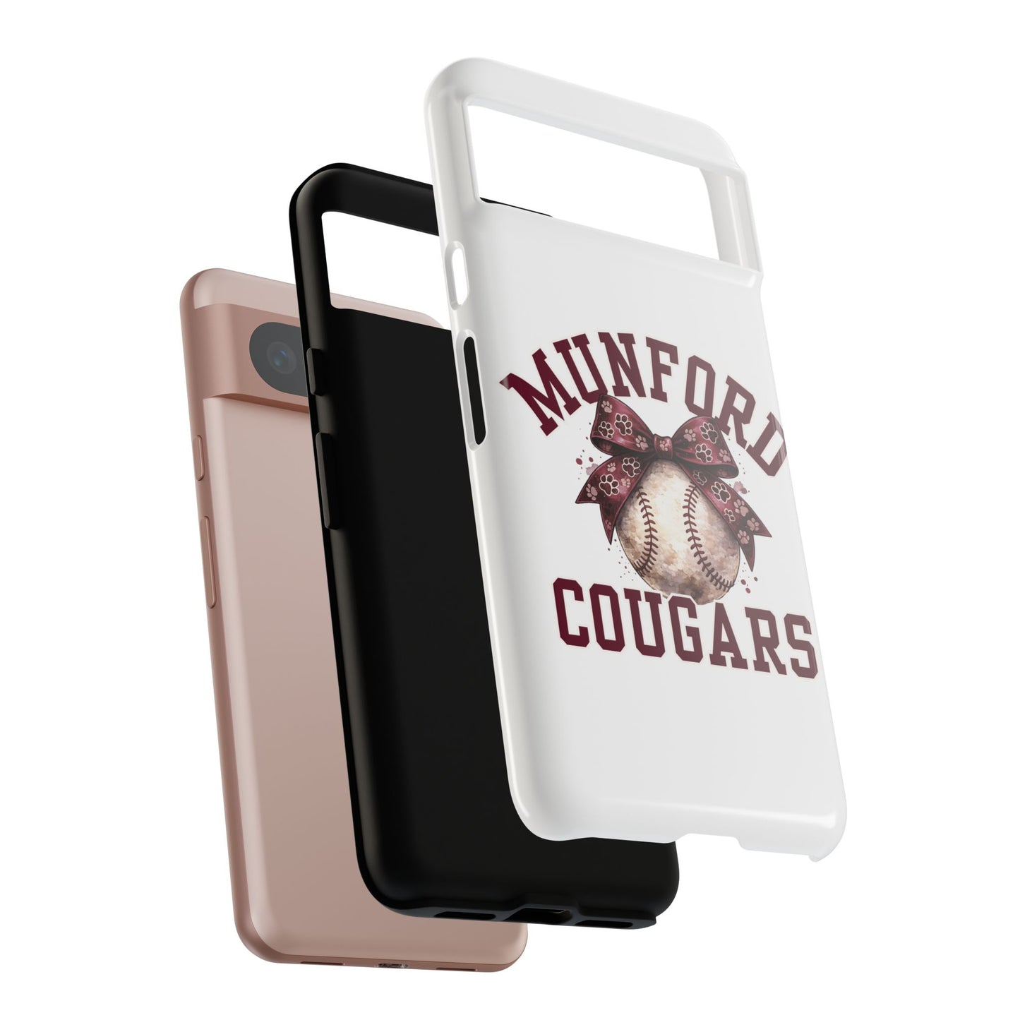 *** NEED TO PERSONALIZE THIS ? - DO NOT PURCHASE THIS ITEM - EMAIL ME @REFININGFAITHCOMPANY@GMAIL.COM - Munford Cougars Baseball Phone Case - Tough Cases Sports Team Phone Cover