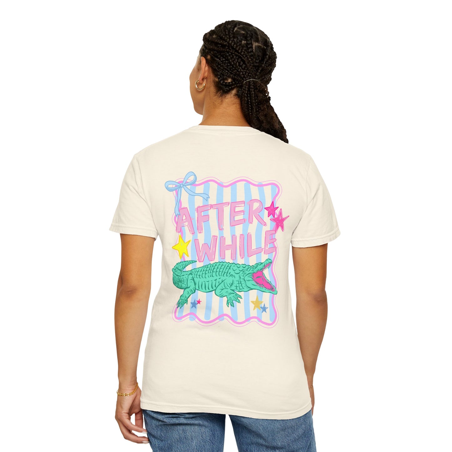 COMFORT COLORS - After While Crocodile T-Shirt — Pastel Retro Graphic Tee