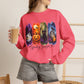 GILDAN - Spooky Season Halloween Crewneck Sweatshirt — Ghost, Jack-O'-Lantern & Black Cat Design