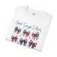 COMFORT COLORS God Says I Am Patriotic Ribbon T-Shirt