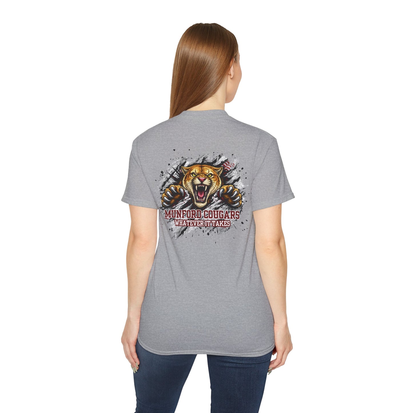 Munford Cougars Roaring Mascot T-Shirt — School Spirit Tee