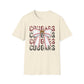 Cougars Bow Baseball T-Shirt — Cheer Team Spirit Tee