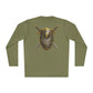 Christian Shield & Swords Long Sleeve Tee — "Get Down on Your Knees" Faith Graphic