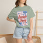 COMFORT COLORS - American Honey Graphic T-Shirt — Retro Patriotic Stars & Bows