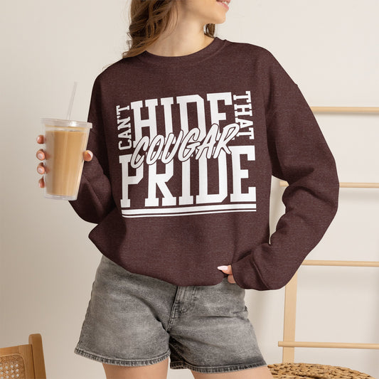 GILDAN - Cougar Pride Crewneck Sweatshirt — Can't Hide That Cougar Pride Graphic Pullover