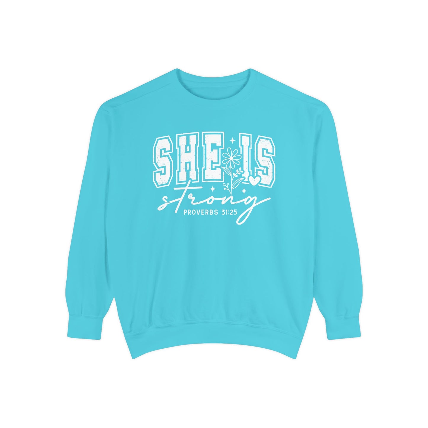 COMFORT COLORS - Classic White Sweatshirt — Garment-Dyed Cozy Crewneck