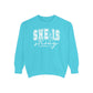 COMFORT COLORS - Classic White Sweatshirt — Garment-Dyed Cozy Crewneck