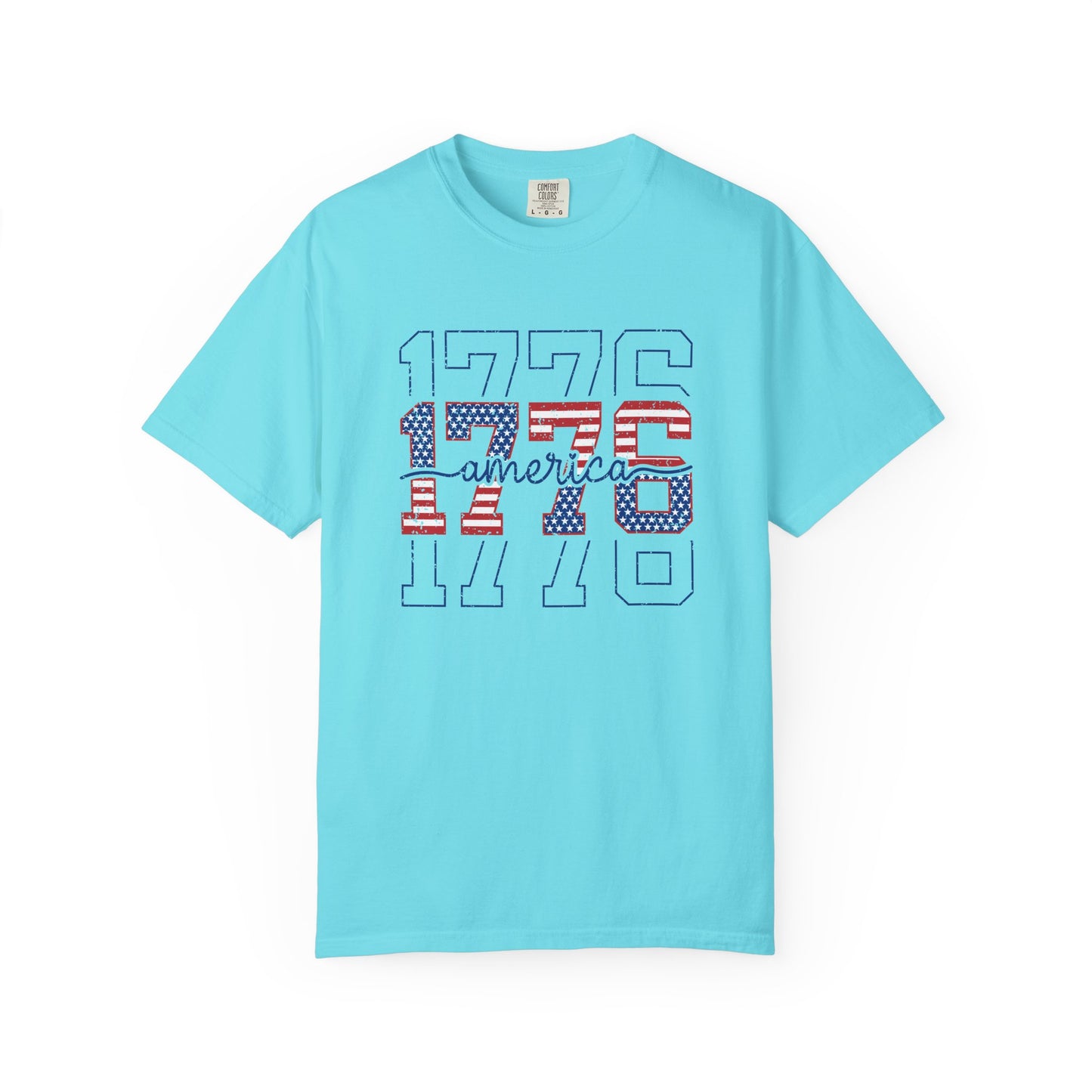 COMFORT COLORS - 1776 America Graphic T-Shirt — Patriotic Independence Day Tee