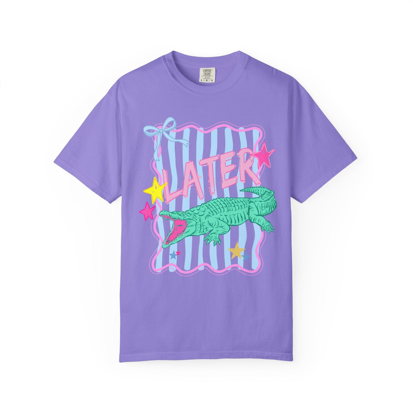 COMFORT COLORS - After While Crocodile T-Shirt — Pastel Retro Graphic Tee