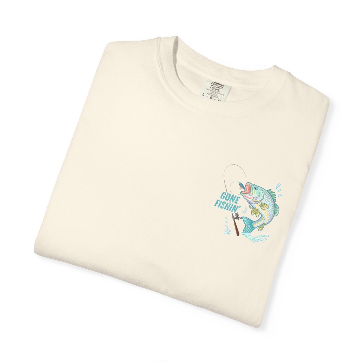 COMFORT COLORS - Catch me at the lake 2 side design tee