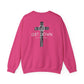 GILDAN - GET DOWN IN THE GOSPEL ADULT SWEATSHIRT GRAY CAMO CROSS