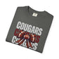 COMFORT COLORS - Cougars Football Bow T-Shirt