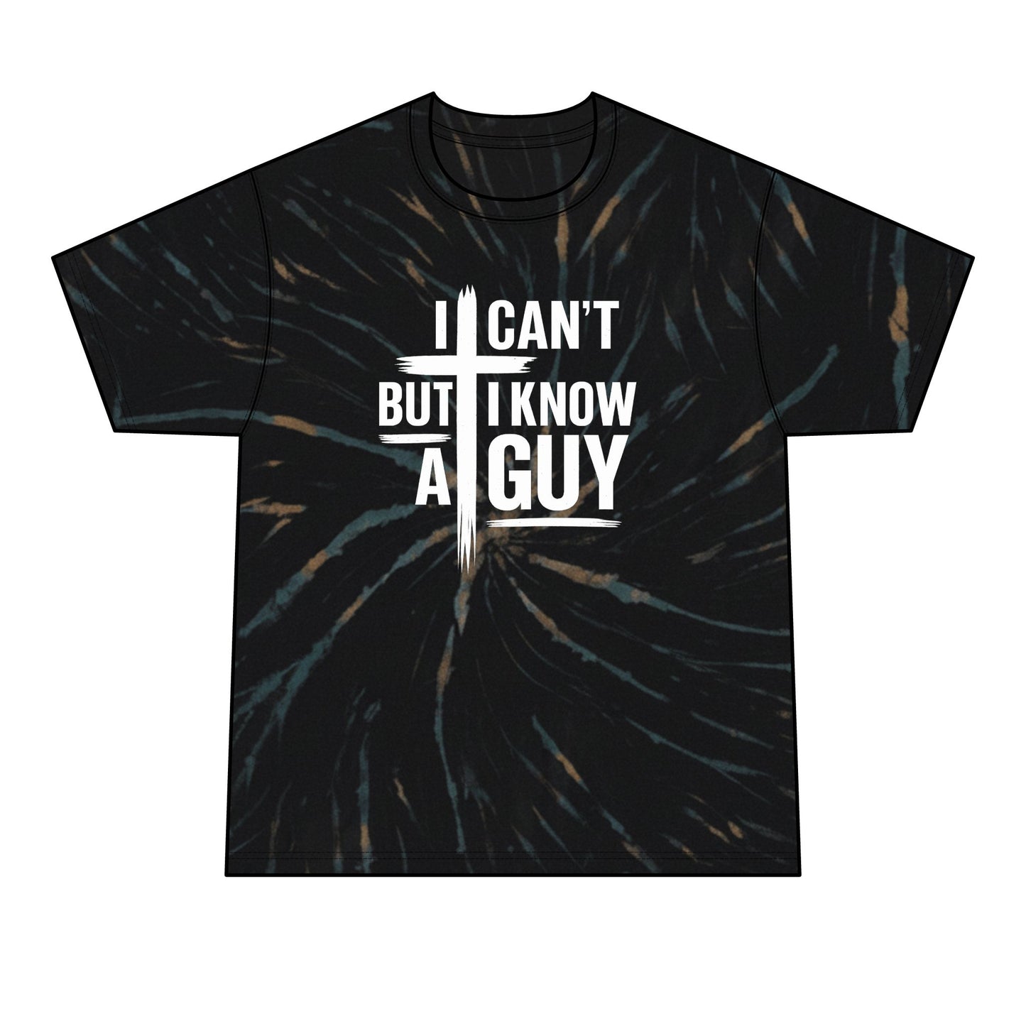 I Can't But I Know A Guy Tie-Dye Tee — Men's Graphic Casual Shirt