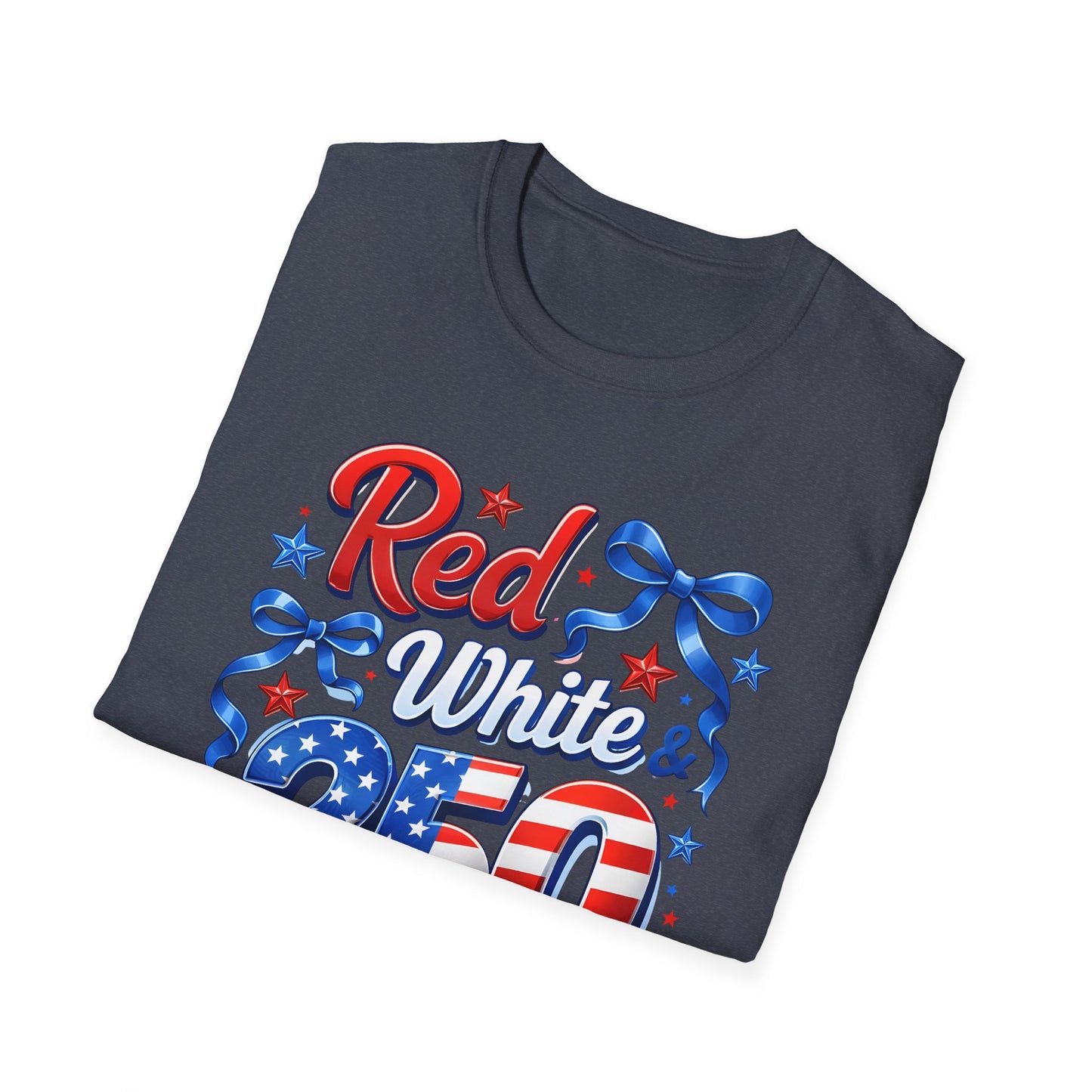 GILDAN - Patriotic "Red White & 4th" T-Shirt — USA Stars & Stripes 4th of July Tee