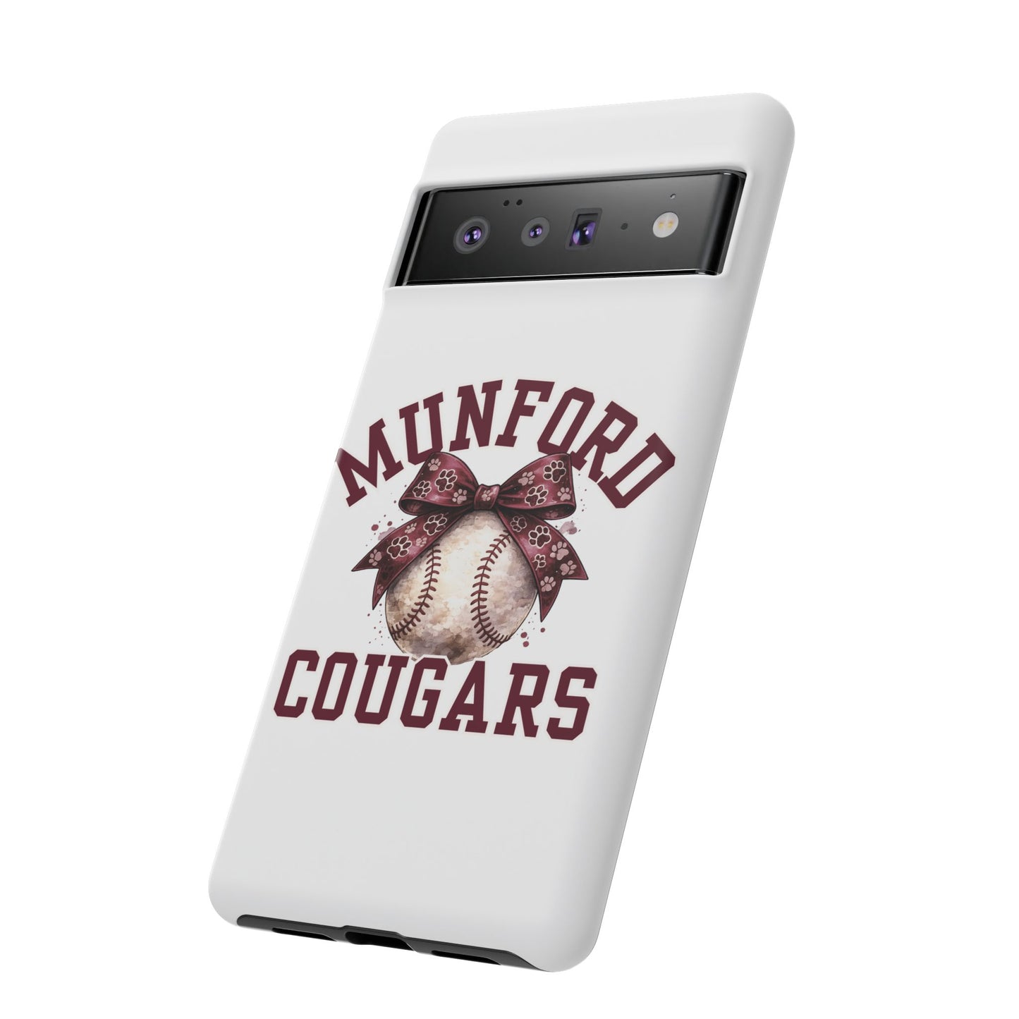 *** NEED TO PERSONALIZE THIS ? - DO NOT PURCHASE THIS ITEM - EMAIL ME @REFININGFAITHCOMPANY@GMAIL.COM - Munford Cougars Baseball Phone Case - Tough Cases Sports Team Phone Cover
