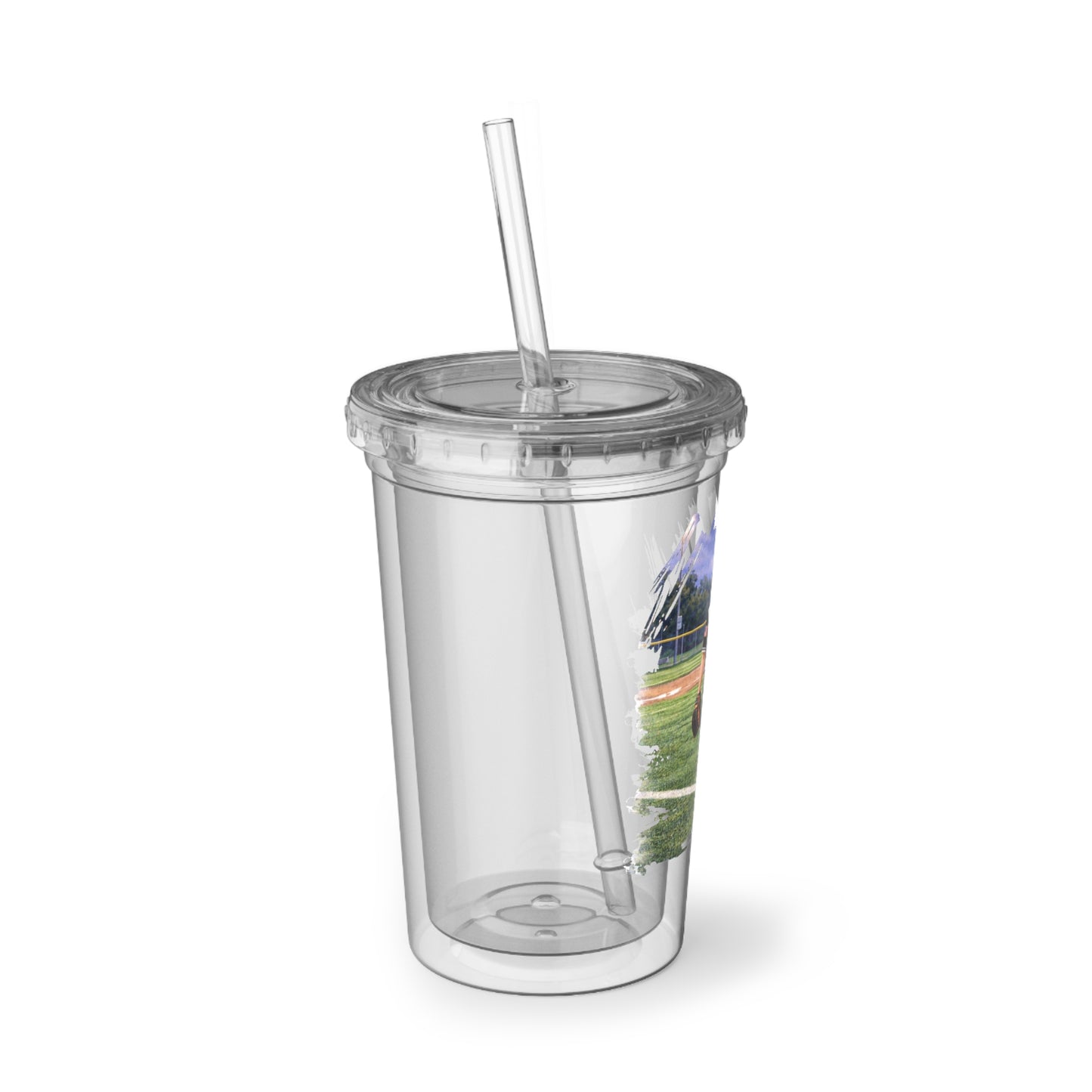 *** NEED TO PERSONALIZE THIS ? DO NOT ORDER THIS PRODUCT - EMAIL ME @REFININGFAITHCOMPANY.COM - Acrylic Tumbler — Custom Youth Baseball Player Design (Add Name & Number)