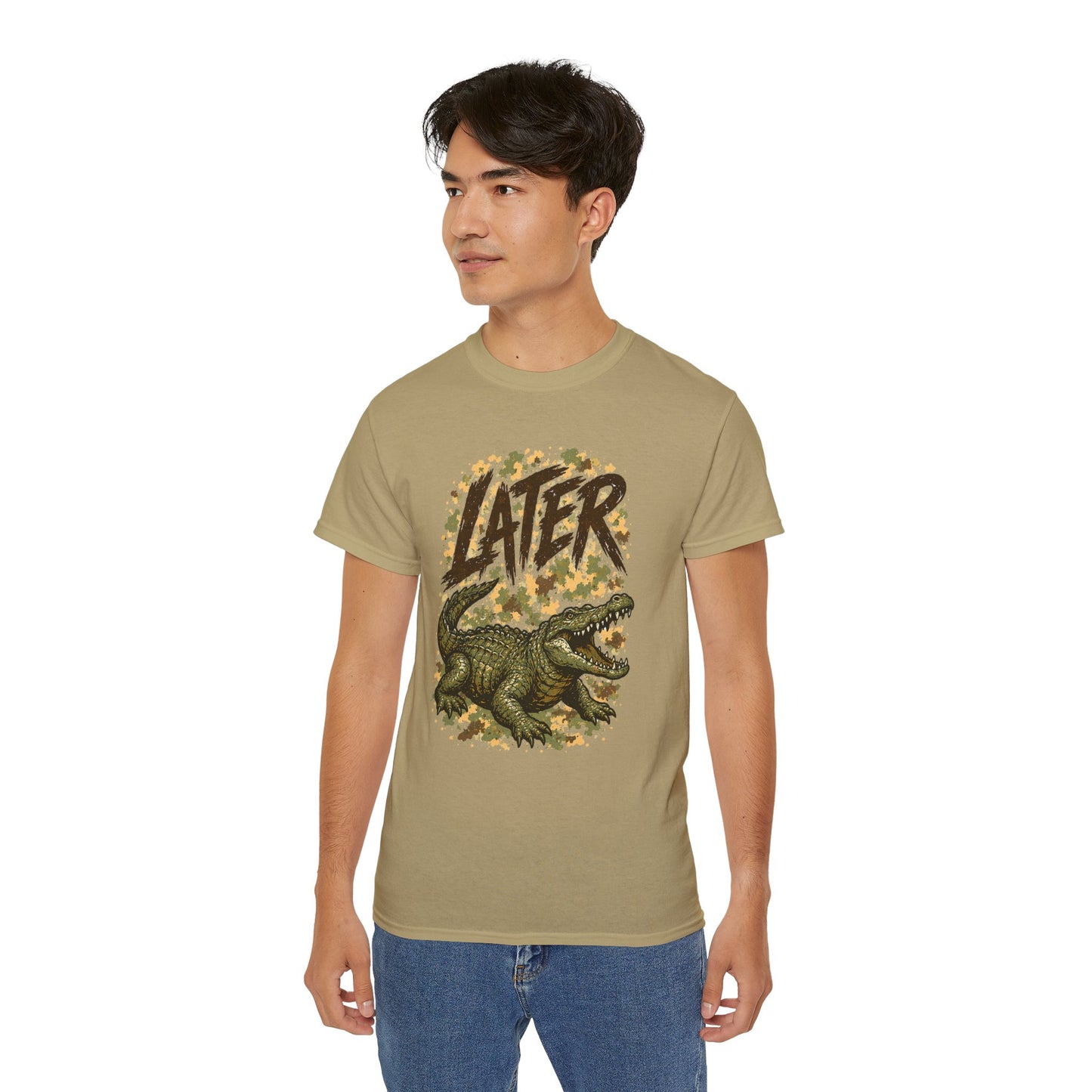 Later T‑Rex Graphic Tee — Retro Dinosaur Shirt