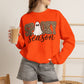 GILDAN - Spooky Season Sweatshirt — Leopard Print Ghost Halloween Crewneck