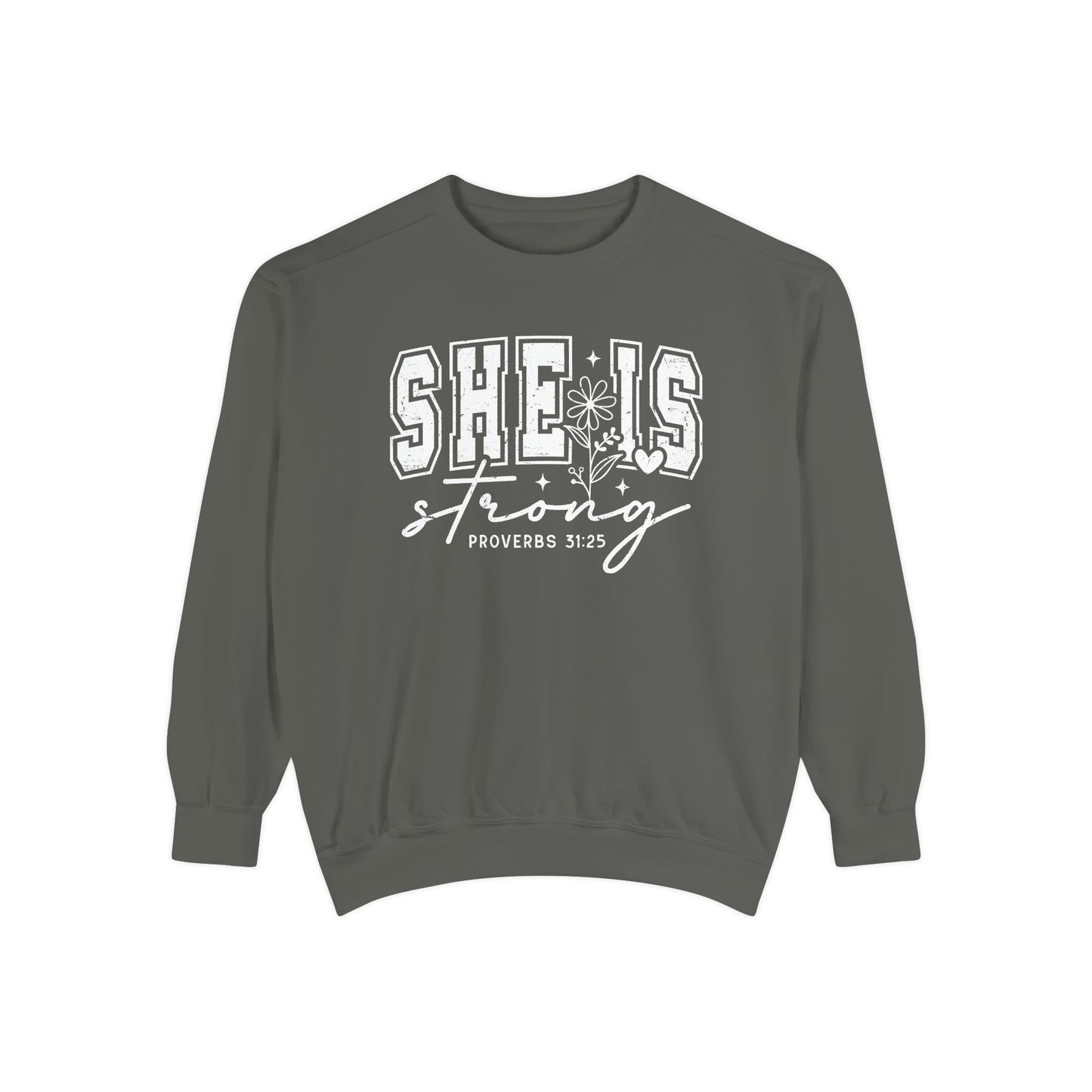 COMFORT COLORS - Classic White Sweatshirt — Garment-Dyed Cozy Crewneck