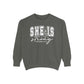 COMFORT COLORS - Classic White Sweatshirt — Garment-Dyed Cozy Crewneck