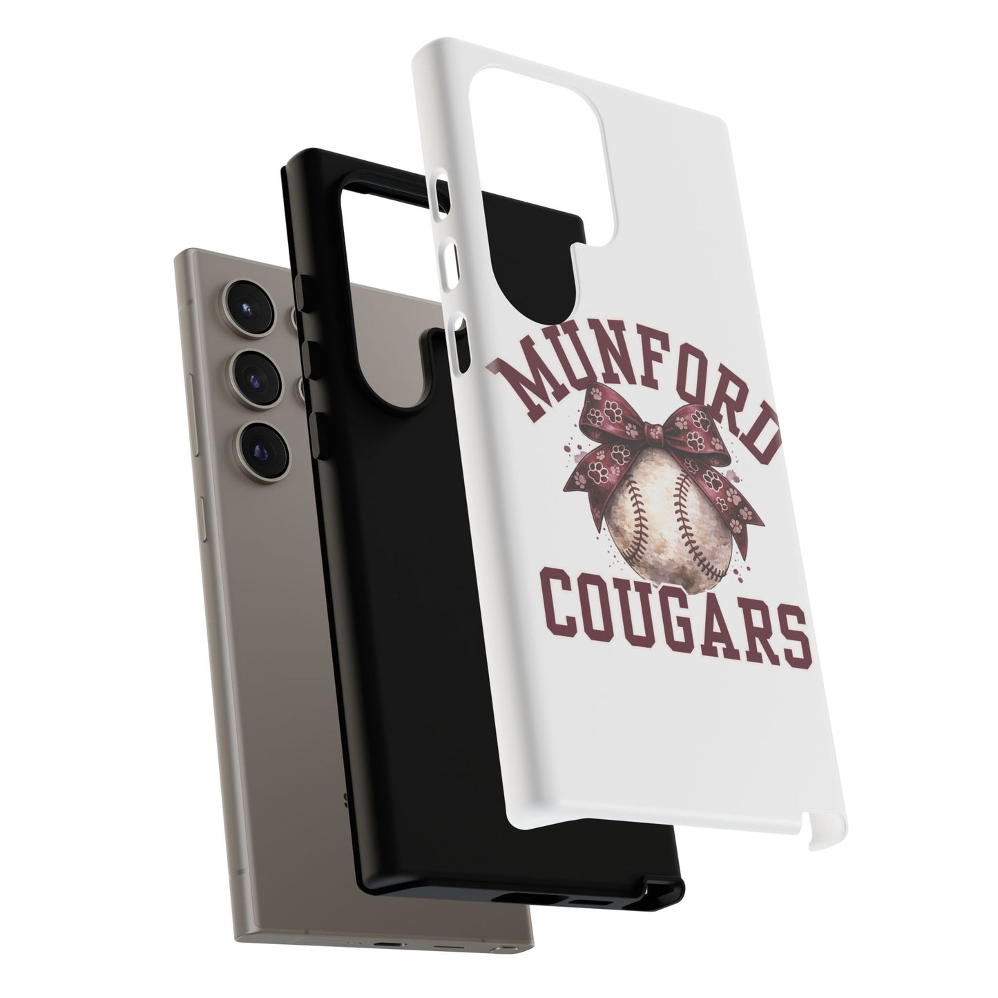 *** NEED TO PERSONALIZE THIS ? - DO NOT PURCHASE THIS ITEM - EMAIL ME @REFININGFAITHCOMPANY@GMAIL.COM - Munford Cougars Baseball Phone Case - Tough Cases Sports Team Phone Cover