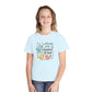COMFORT COLORS - Youth Tee — "I Will Sing of the Goodness of God" Cute Bird Christian Kids Shirt