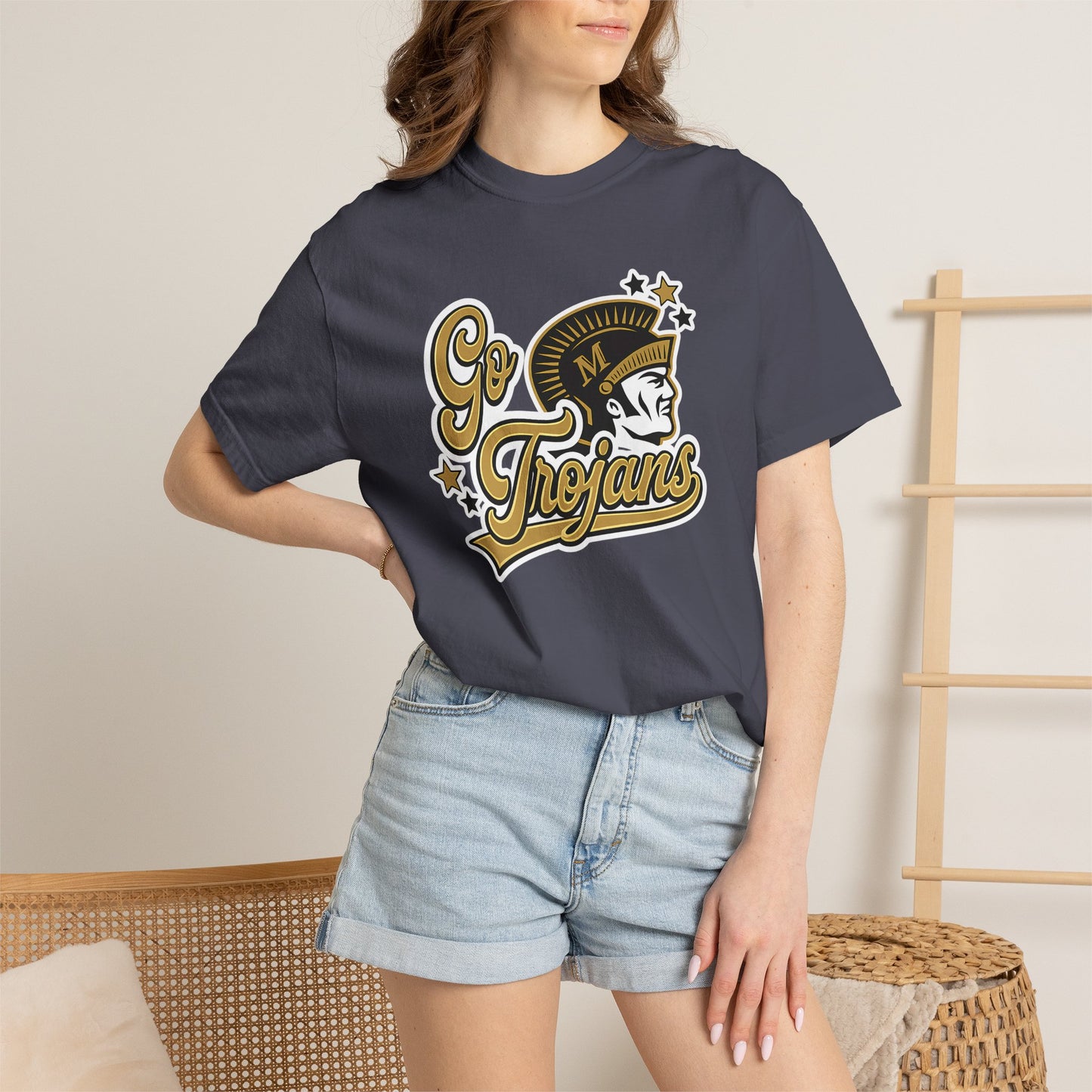** SPECIAL ORDER - RHONDA FREEMAN ** Go Trojans Retro Logo T-Shirt