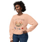 COMFORT COLORS -Crewneck Sweatshirt — "No One Fights Alone" Hands & Medical Symbols Support Pullover