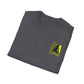 Softball T-Shirt — "No Place Like Home" Yellow Glove & Bat Design