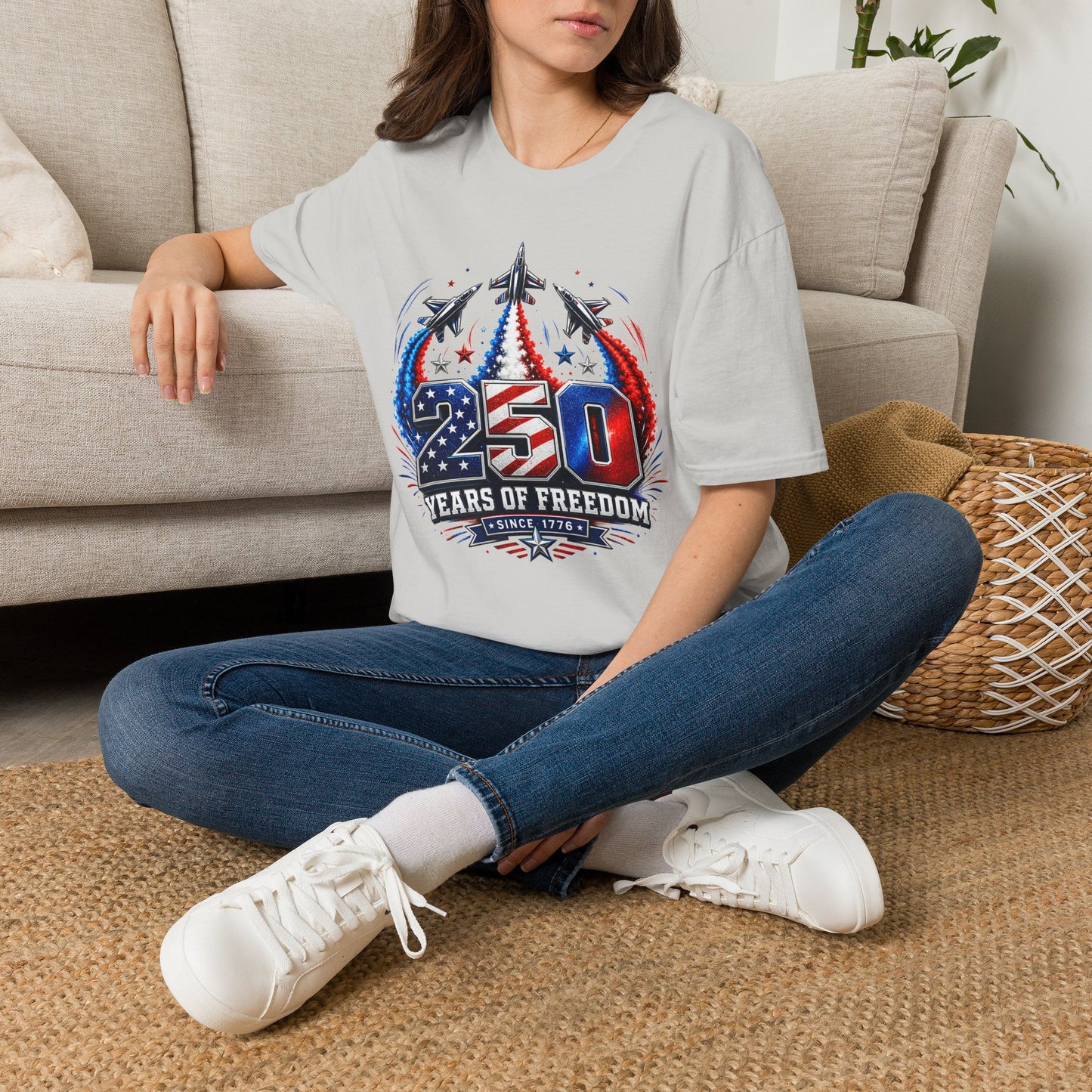 GILDAN - 250 Years of Freedom T-Shirt — Patriotic Jet Tribute