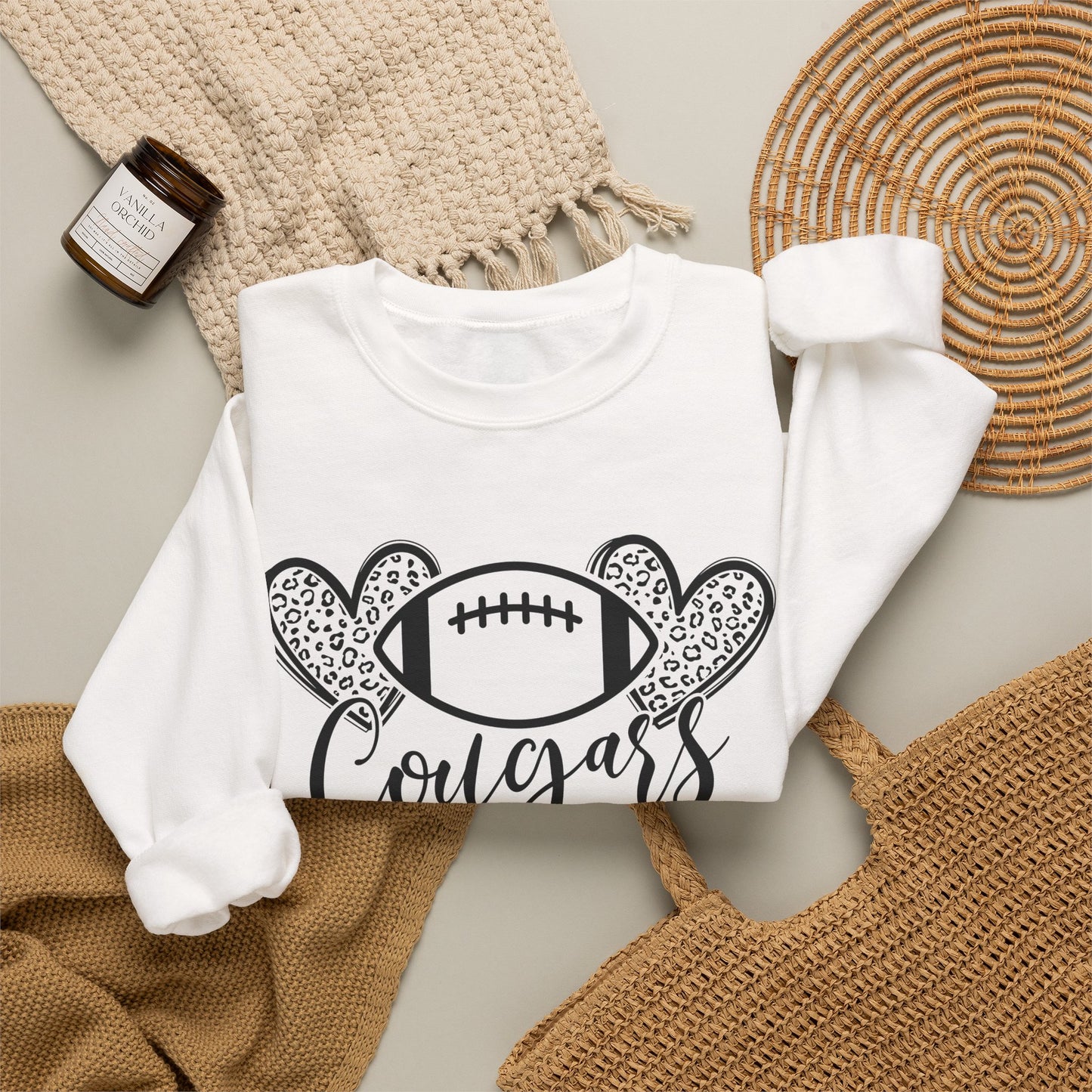 GILDAN - Cougars Football Crewneck Sweatshirt