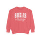 COMFORT COLORS - Classic White Sweatshirt — Garment-Dyed Cozy Crewneck