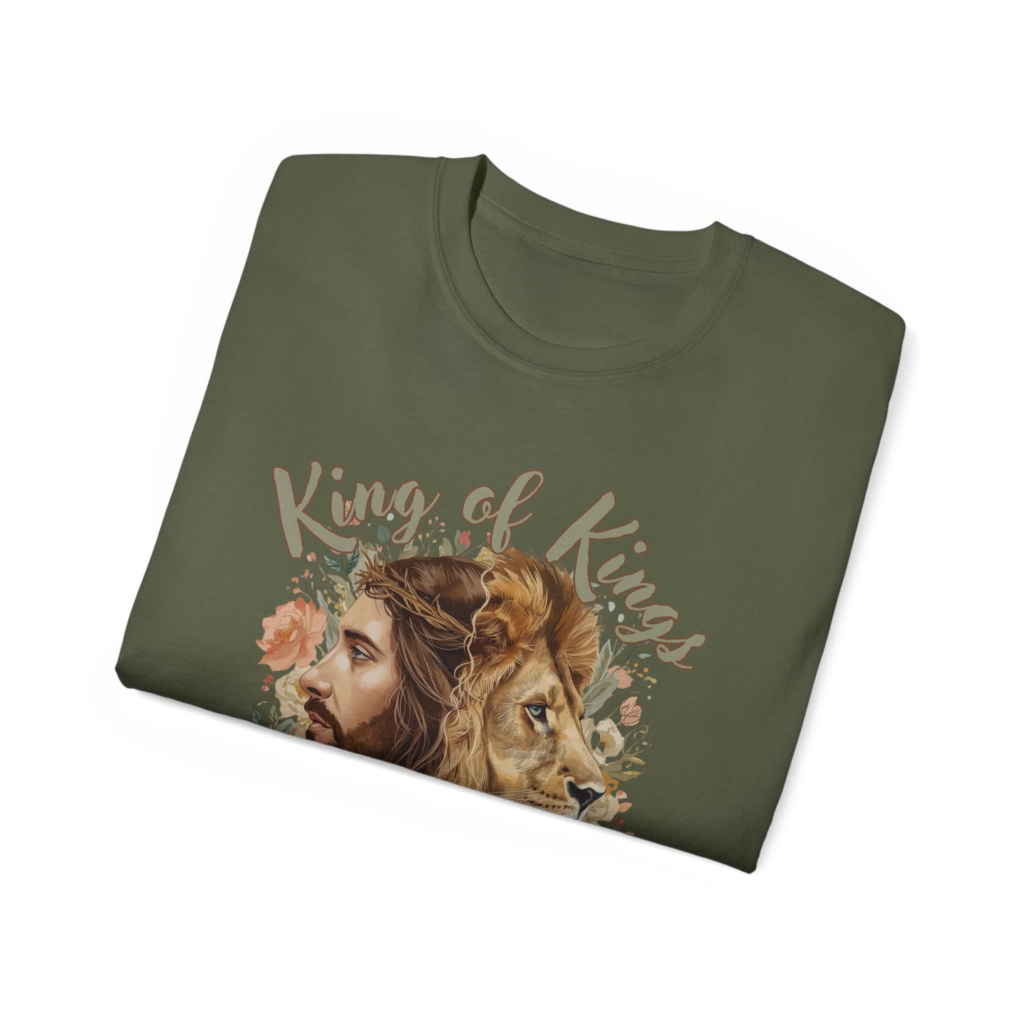 GILDAN - King of Kings Jesus & Lion T-Shirt — Faith Christian Tee