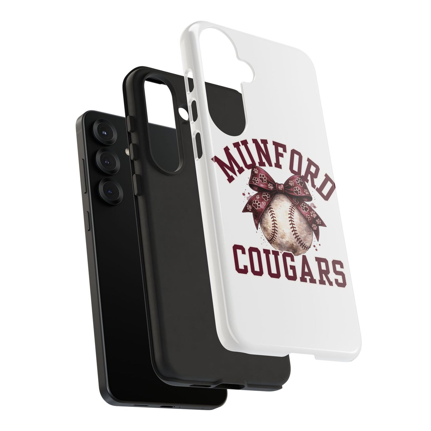 *** NEED TO PERSONALIZE THIS ? - DO NOT PURCHASE THIS ITEM - EMAIL ME @REFININGFAITHCOMPANY@GMAIL.COM - Munford Cougars Baseball Phone Case - Tough Cases Sports Team Phone Cover